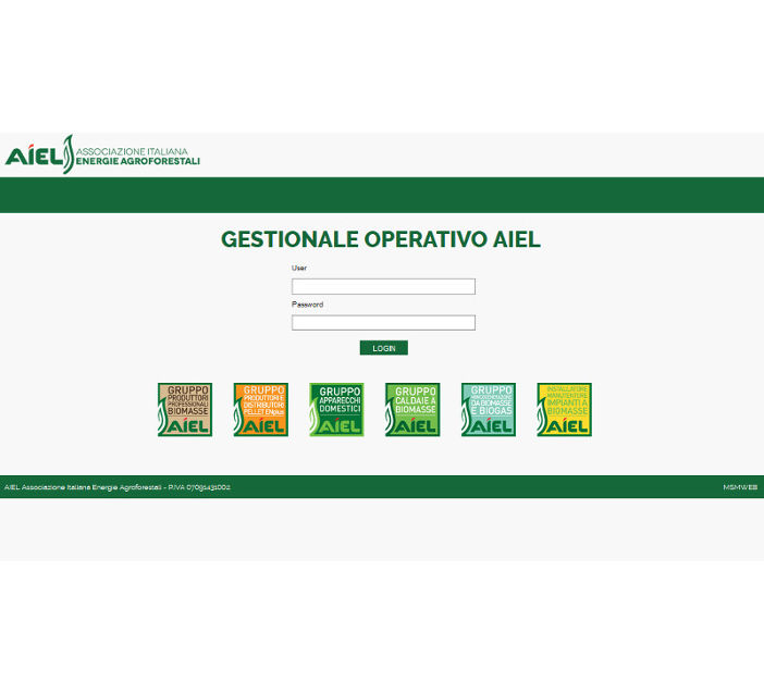 Sito Gestionale Aiel