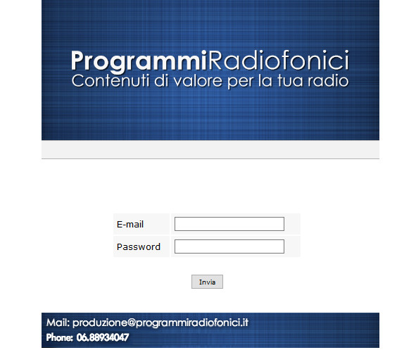 Sito Gestionale RadioSpeaker