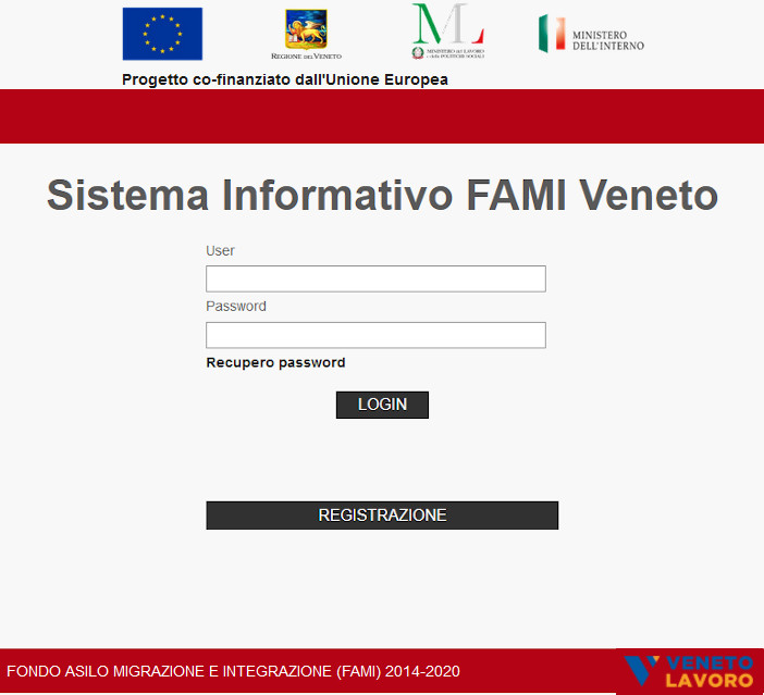 Sito Sistema informativo FAMI Veneto
